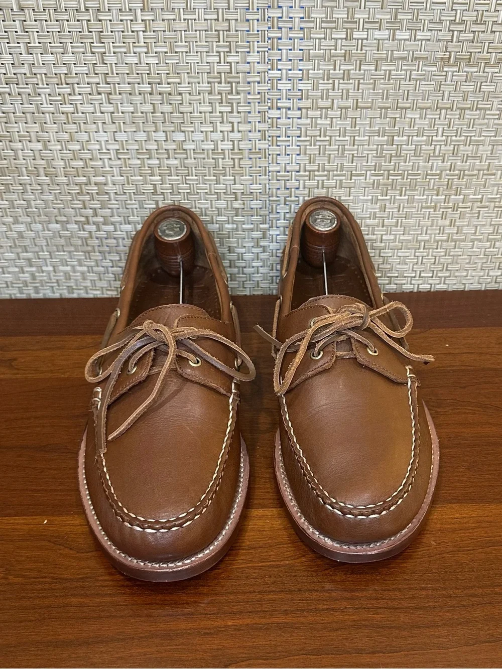 Thursday Boot Co. Handsewn Boat Shoes Loafers Brown Full-Grain Leather 10.5